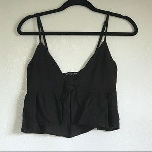 Kendall & Kylie tie front crop top